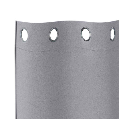 Verdunkelungs-Vorhänge Mit Ringen 2 Pcs 140 X Hellgrau