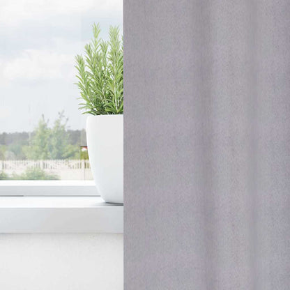 Verdunkelungs-Vorhänge Mit Ringen 2 Pcs Metallic Grau Metallgrau
