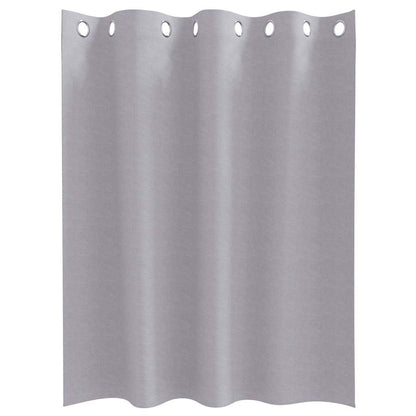 Verdunkelungs-Vorhänge Mit Ringen 2 Pcs Metallic Grau Metallgrau