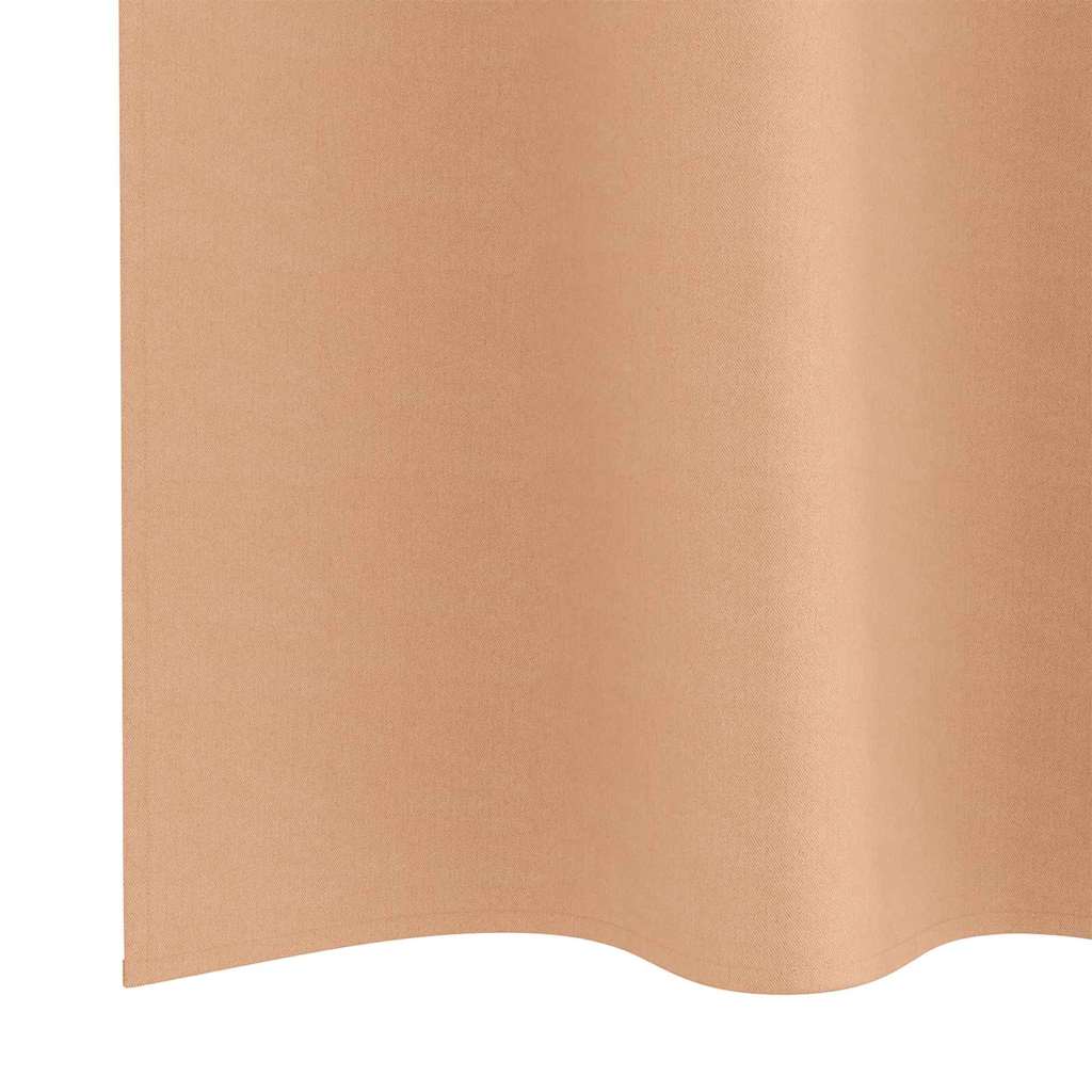 Verdunkelungs-Vorhänge Mit Ringen 2 Pcs 140 X Hellbraun