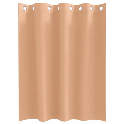 Verdunkelungs-Vorhänge Mit Ringen 2 Pcs 140 X Hellbraun