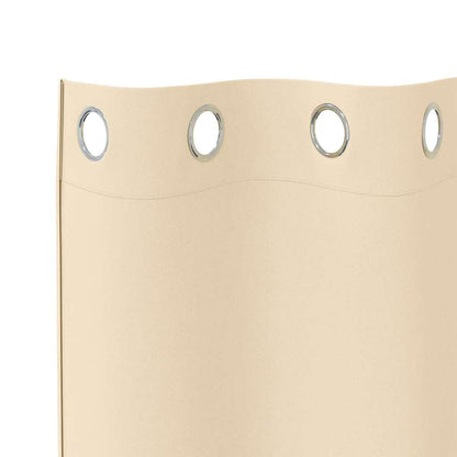 Verdunkelungs-Vorhänge Mit Ringen 2 Pcs 140 X Creme