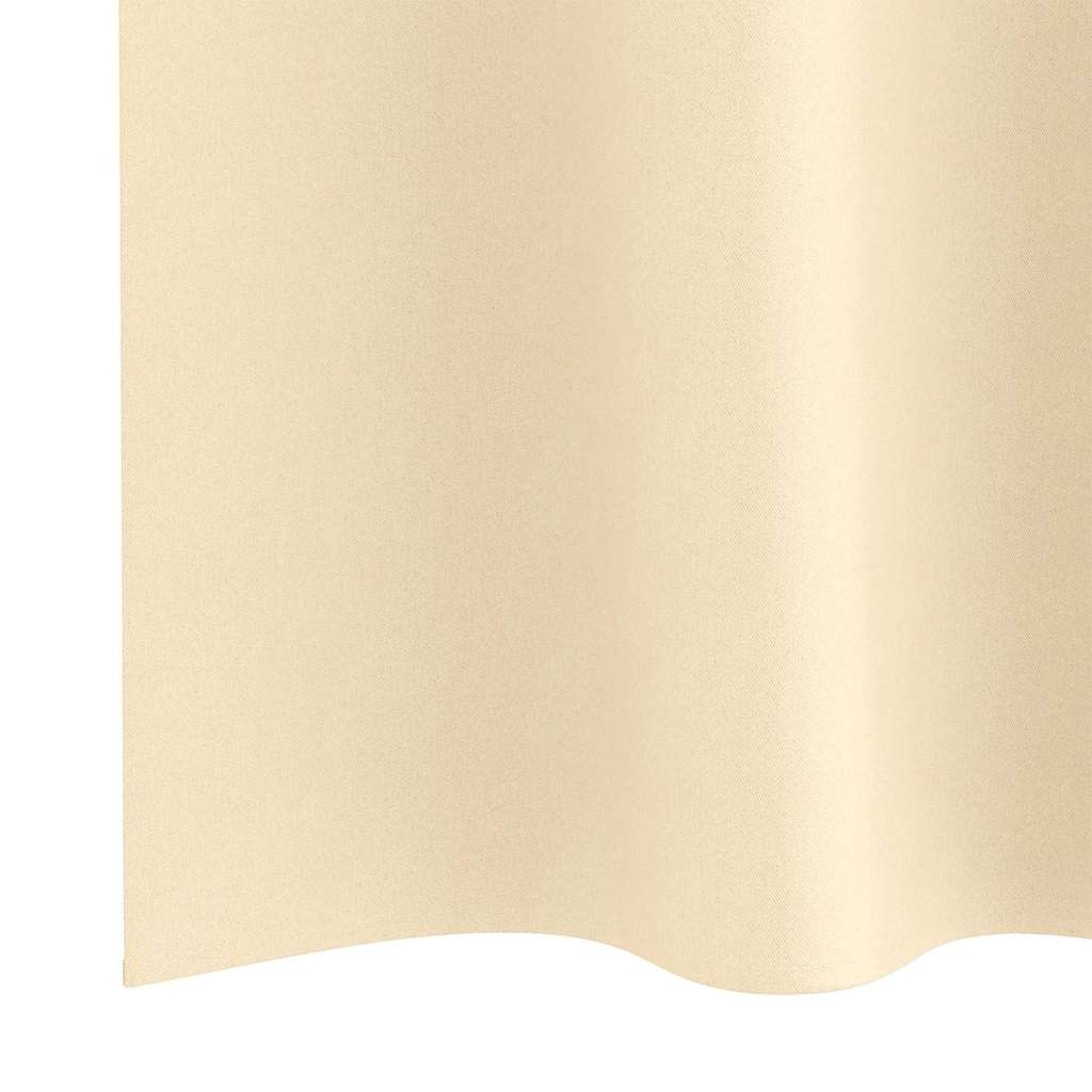 Verdunkelungs-Vorhänge Mit Ringen 2 Pcs 140 X Creme