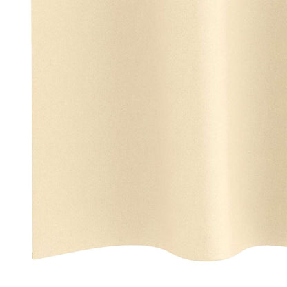 Verdunkelungs-Vorhänge Mit Ringen 2 Pcs 140 X Creme