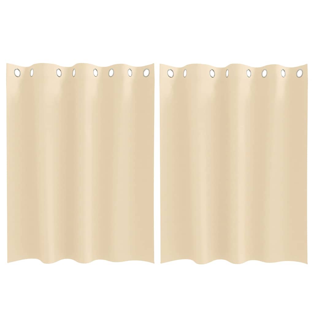 Verdunkelungs-Vorhänge Mit Ringen 2 Pcs 140 X Creme
