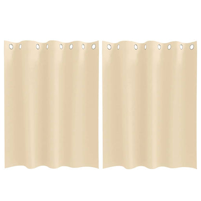 Verdunkelungs-Vorhänge Mit Ringen 2 Pcs 140 X Creme