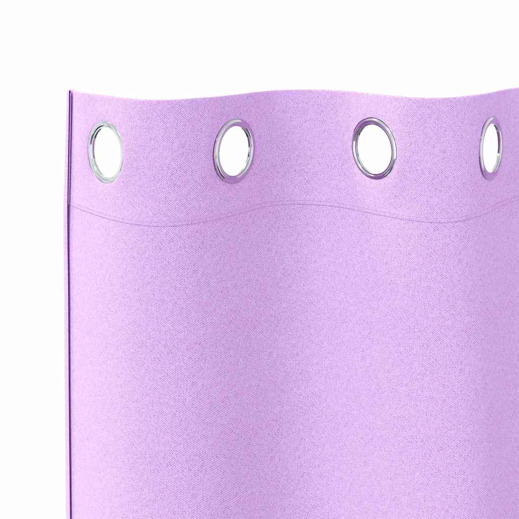 Verdunkelungs-Vorhänge Mit Ringen 2 Pcs 140 X Lila