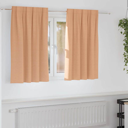 Verdunkelungs-Vorhänge Mit Ringen 2 Pcs 140 X Hellbraun