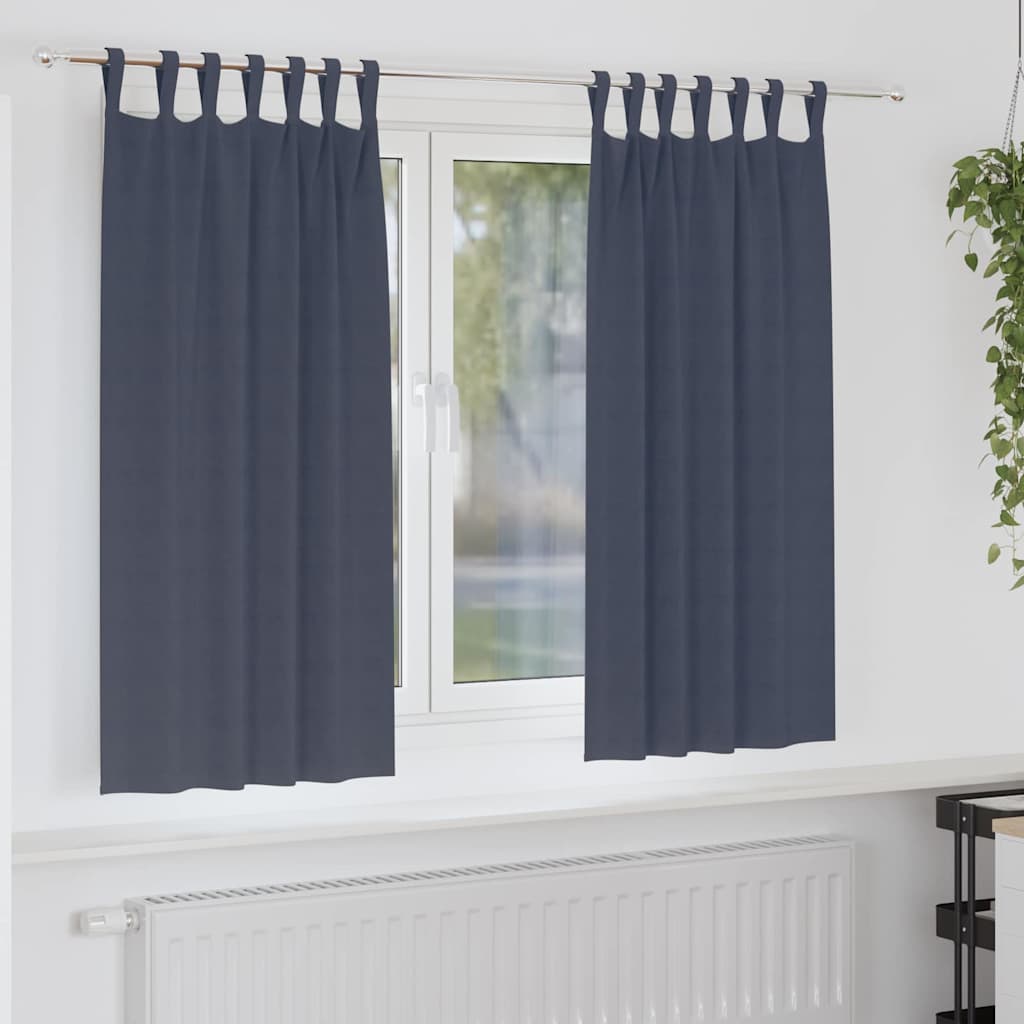 Verdunkelungs-Vorhänge Mit Ringen 2 Pcs 140 X Anthrazit
