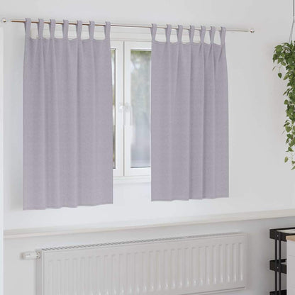 Verdunkelungs-Vorhänge Mit Ringen 2 Pcs Metallic Grau Metallgrau