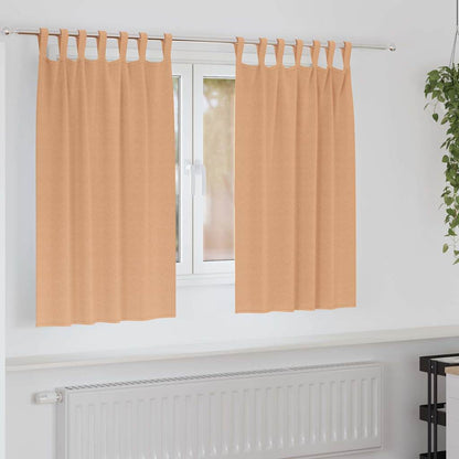 Verdunkelungs-Vorhänge Mit Ringen 2 Pcs 140 X Hellbraun