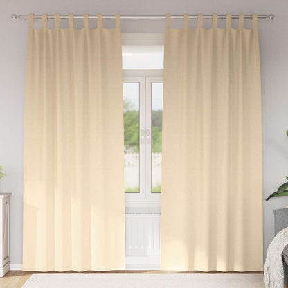 Verdunkelungs-Vorhänge Mit Ringen 2 Pcs 140 X Creme