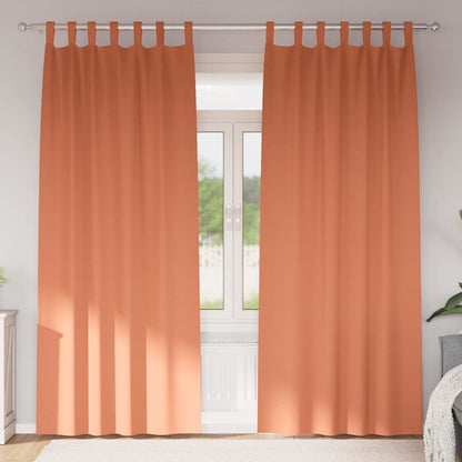 Verdunkelungs-Vorhänge Mit Ringen 2 Pcs 140 X Terrakotta
