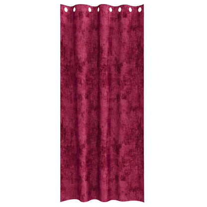 Samtvorhänge Mit Vorhängen 2 Pcs Weinrot 245 X 140 Cm Samt