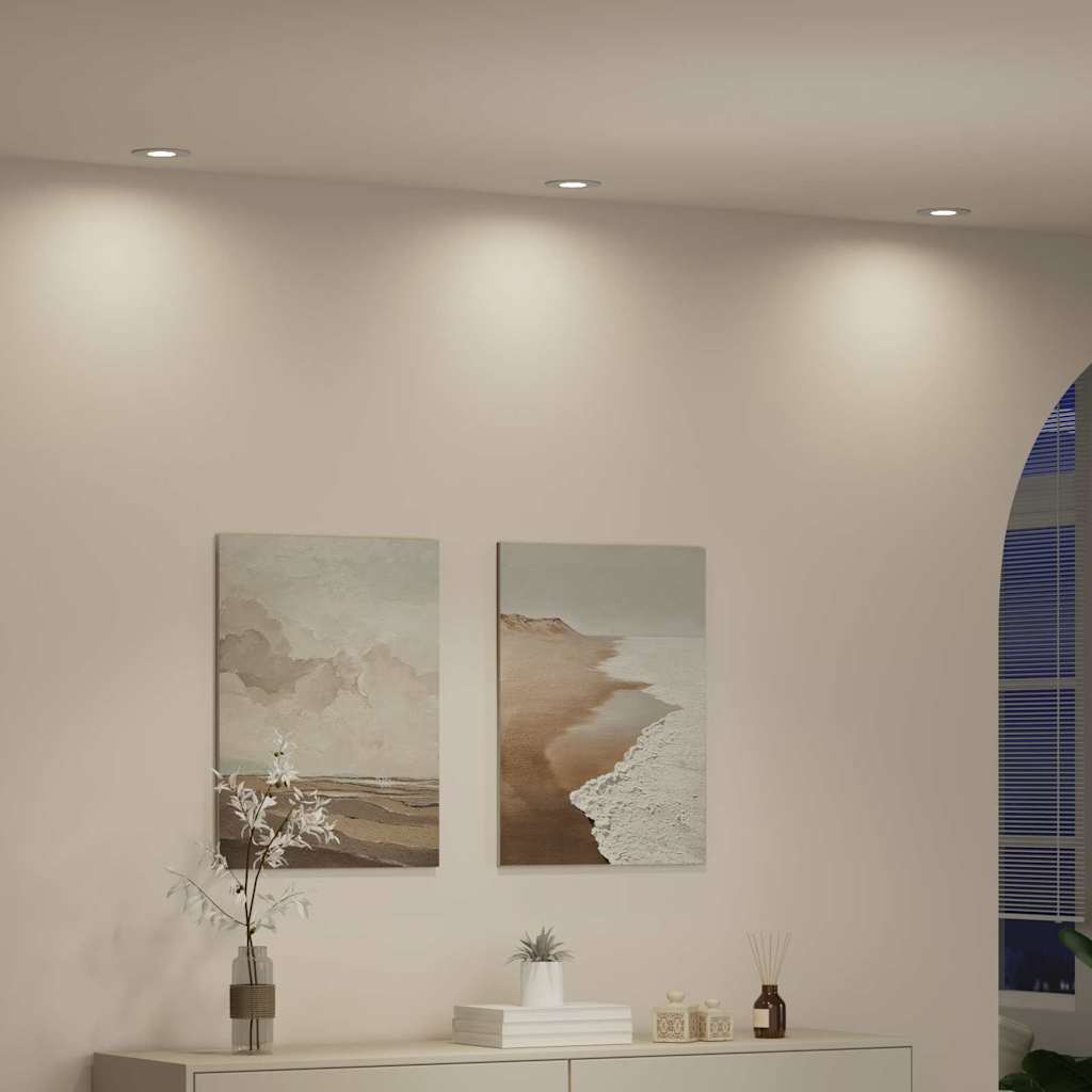 Spotlight 6 Pcs 9 X 9 X 2 Cm Aluminium