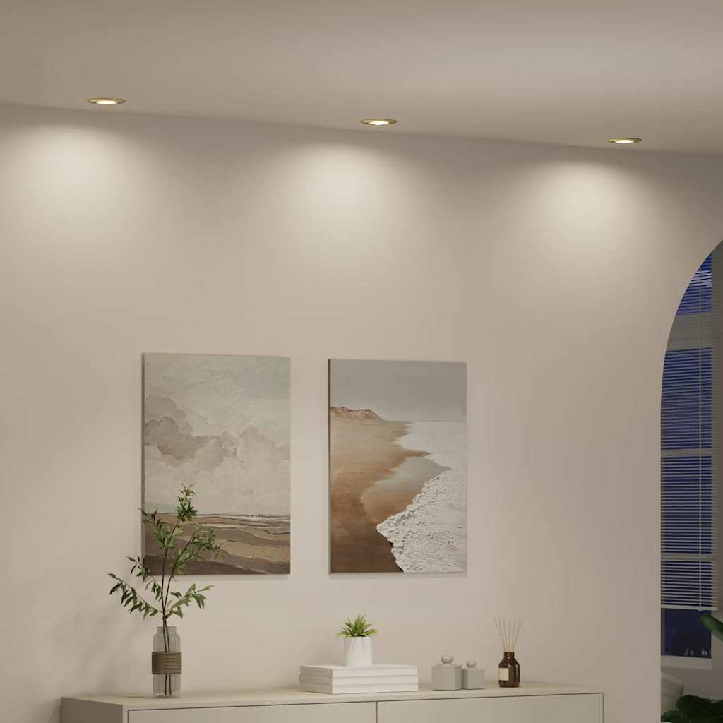 Spotlight 6 Pcs Gold 9 X 9 X 2,5 Cm Metall