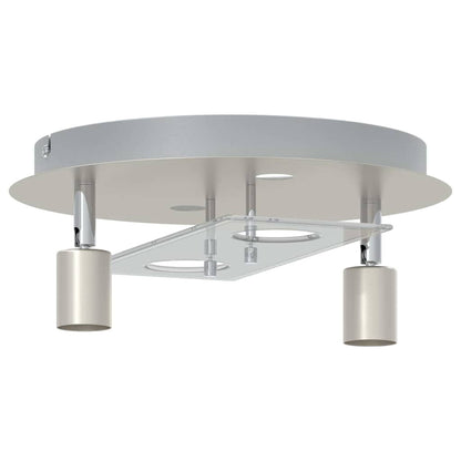 Deckenstrahler Nickel 29 X 29 X 11 Cm Stahl Und Glas