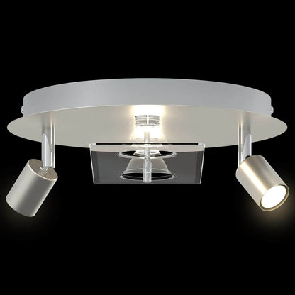 Deckenstrahler Nickel 29 X 29 X 11 Cm Stahl Und Glas