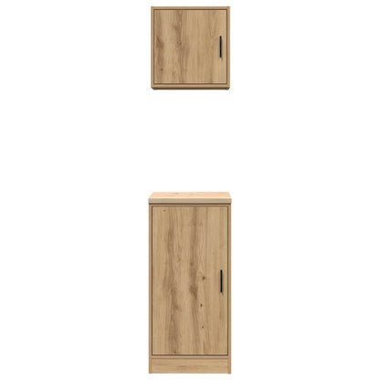 Garagenschränke 2 Stk. Artisan-Eiche Holzwerkstoff Artisian Oak