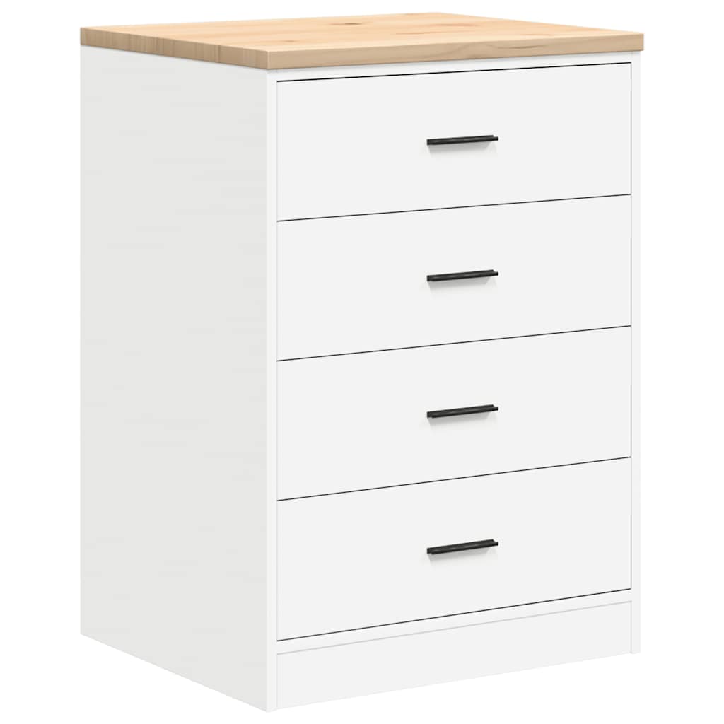 Garagenschränke 2 Stk. Holzwerkstoff Weiß