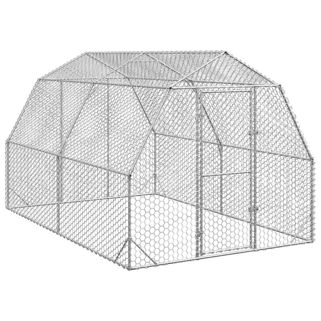 Hühnerstall 2,5X2X2,25 M Verzinkter Stahl