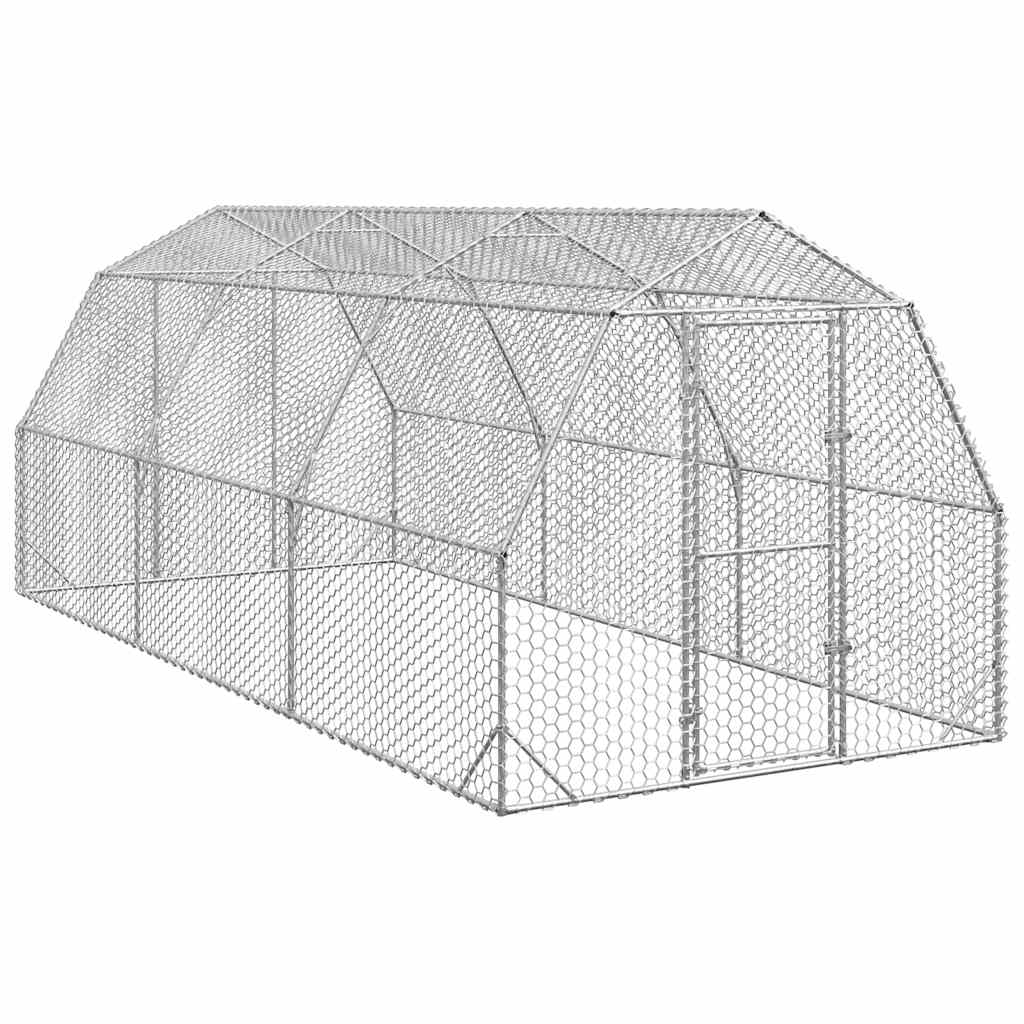 Hühnerstall 2,5X2X2,25 M Verzinkter Stahl