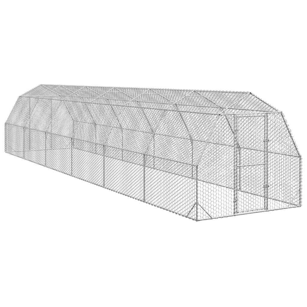 Hühnerstall 2,5X2X2,25 M Verzinkter Stahl