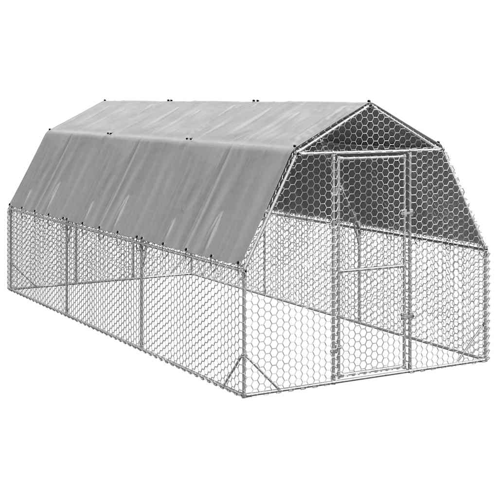 Hühnerstall 2,5X2X2,25 M Verzinkter Stahl