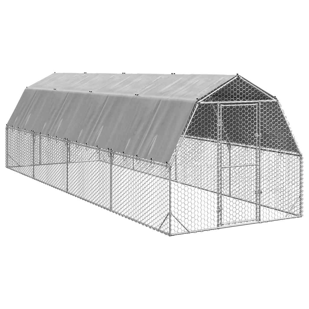 Hühnerstall 2,5X2X2,25 M Verzinkter Stahl
