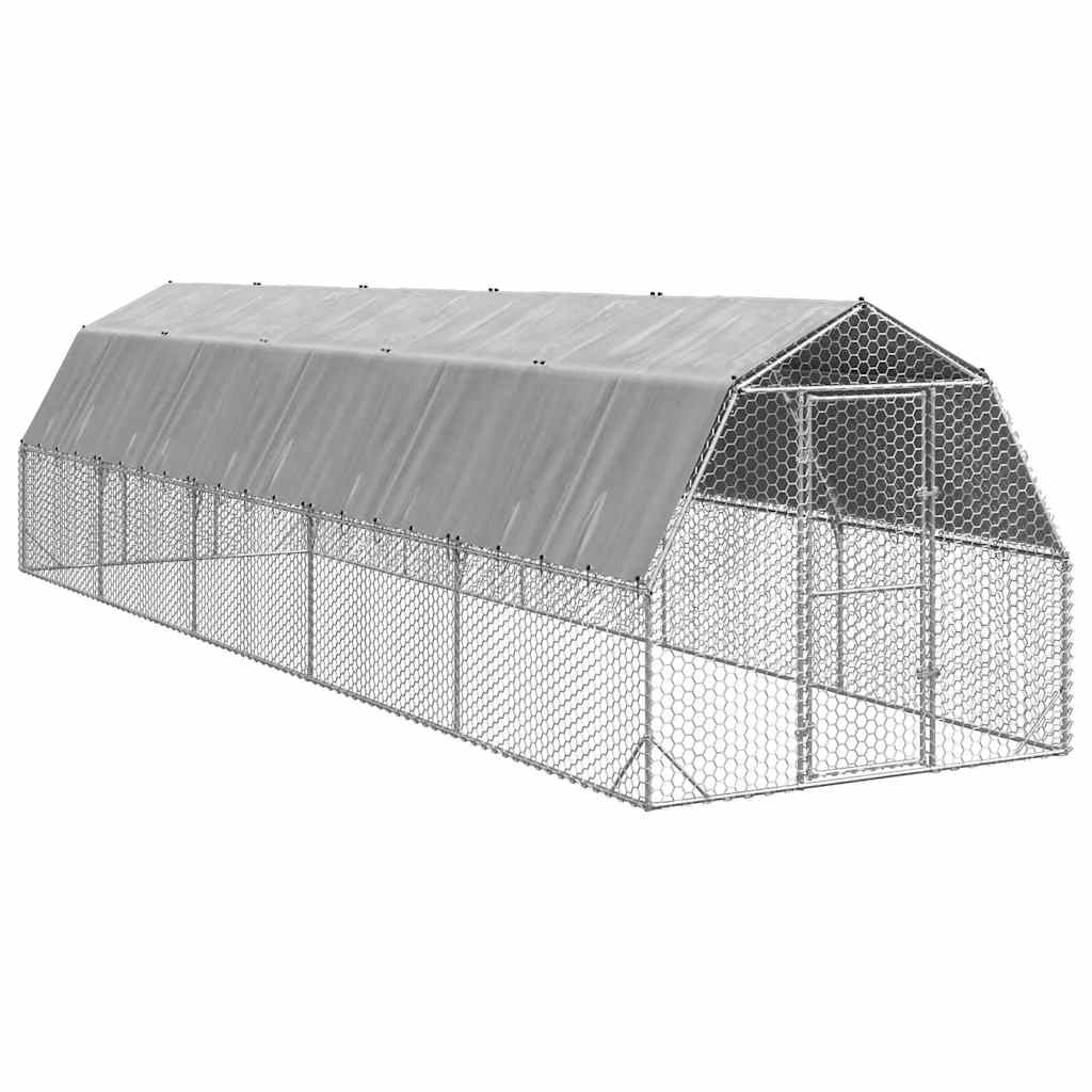 Hühnerstall 2,5X2X2,25 M Verzinkter Stahl