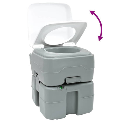 Camping-Toilette Grau 41,5 X 36,5 X 42 Cm