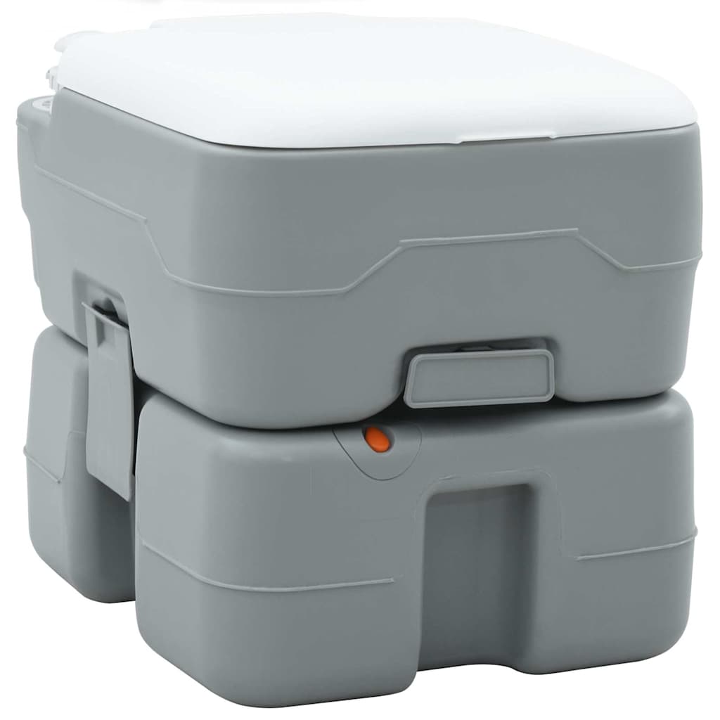 Camping-Toilette Helles Blau Und Weiß 41,5 X 36,5 X 30 Cm