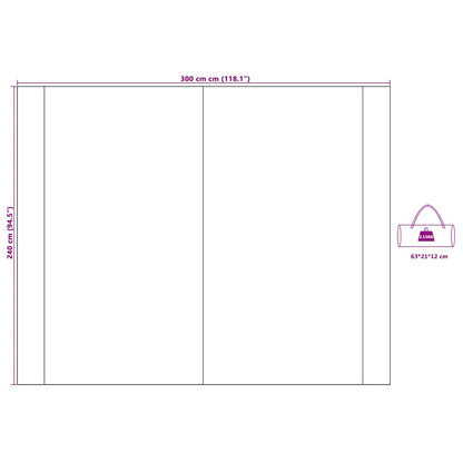 Wasserfester Tarp Mit Dach 240 X 300 Cm