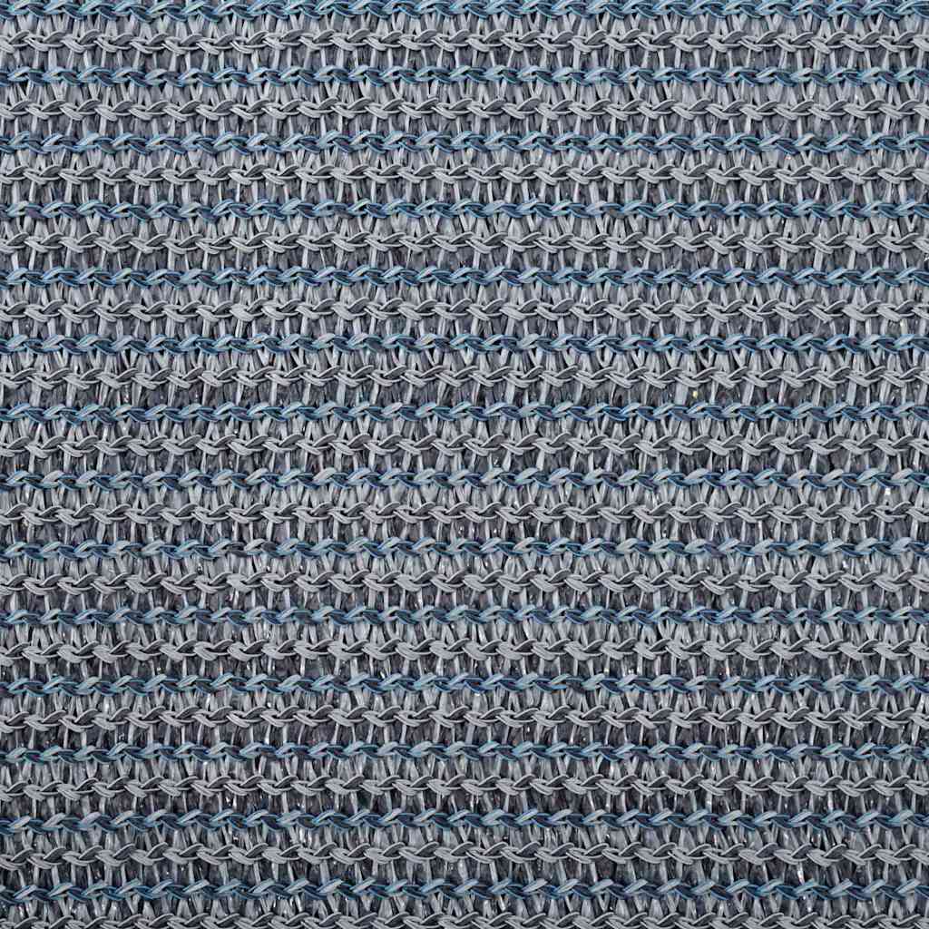 Zeltteppich Blau Und Grau 400 X 250 Cm Polyethylen Blau-Grau