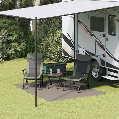 Zeltteppich 300 X 250 Cm Polyethylen Hellgrau