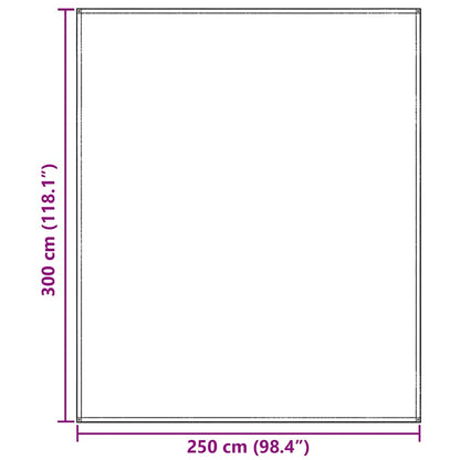Zeltteppich 300 X 250 Cm Polyethylen Hellgrau