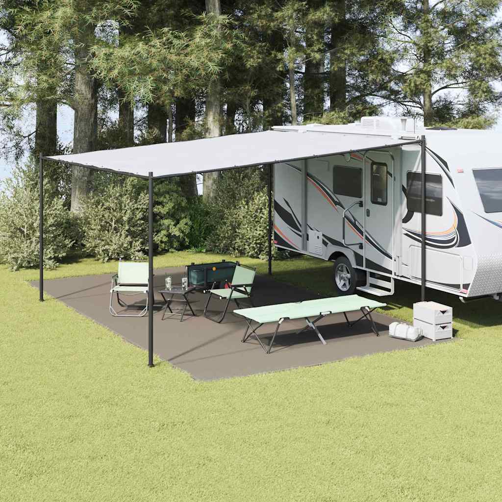 Zeltteppich 300 X 250 Cm Polyethylen Hellgrau