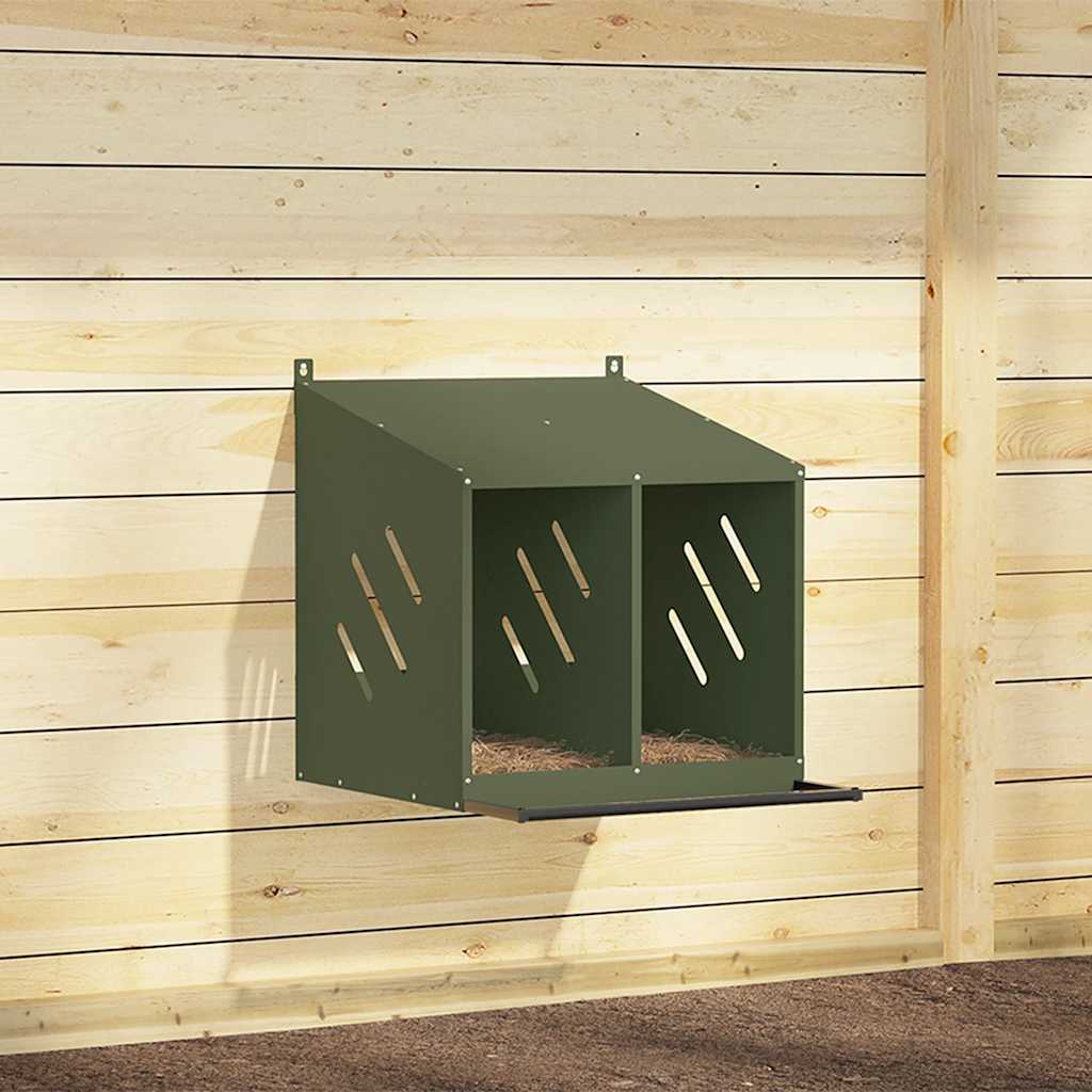 Hühner-Nistkasten Mit 4 Fächern Metall