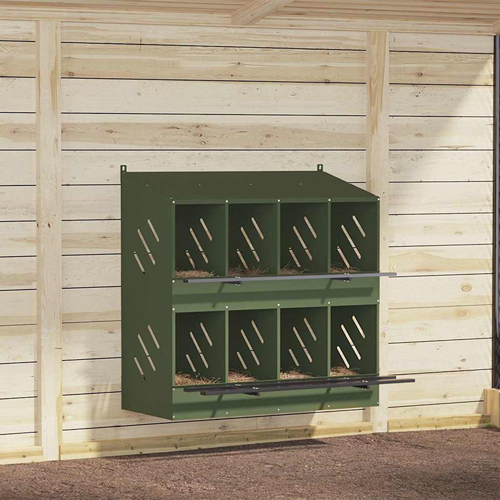 Hühner-Nistkasten Mit 4 Fächern Metall