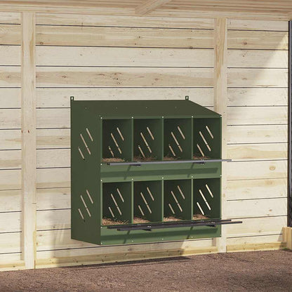 Hühner-Nistkasten Mit 4 Fächern Metall