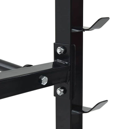 Hantel Rack Schwarz 99 X 45 X 95,5 Cm Pulverbeschichteter Stahl
