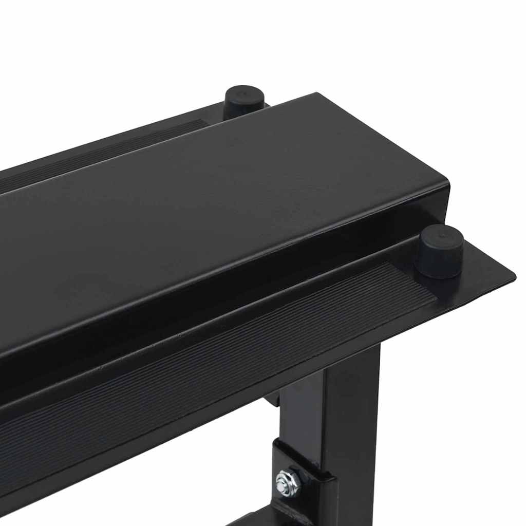 Hantel Rack Schwarz 99 X 45 X 95,5 Cm Pulverbeschichteter Stahl