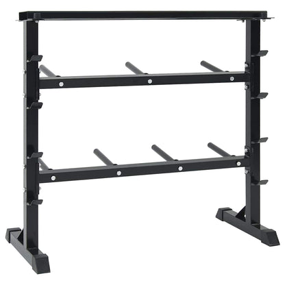 Hantel Rack Schwarz 99 X 45 X 95,5 Cm Pulverbeschichteter Stahl