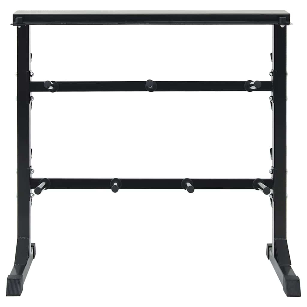 Hantel Rack Schwarz 99 X 45 X 95,5 Cm Pulverbeschichteter Stahl
