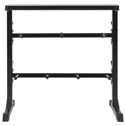 Hantel Rack Schwarz 99 X 45 X 95,5 Cm Pulverbeschichteter Stahl