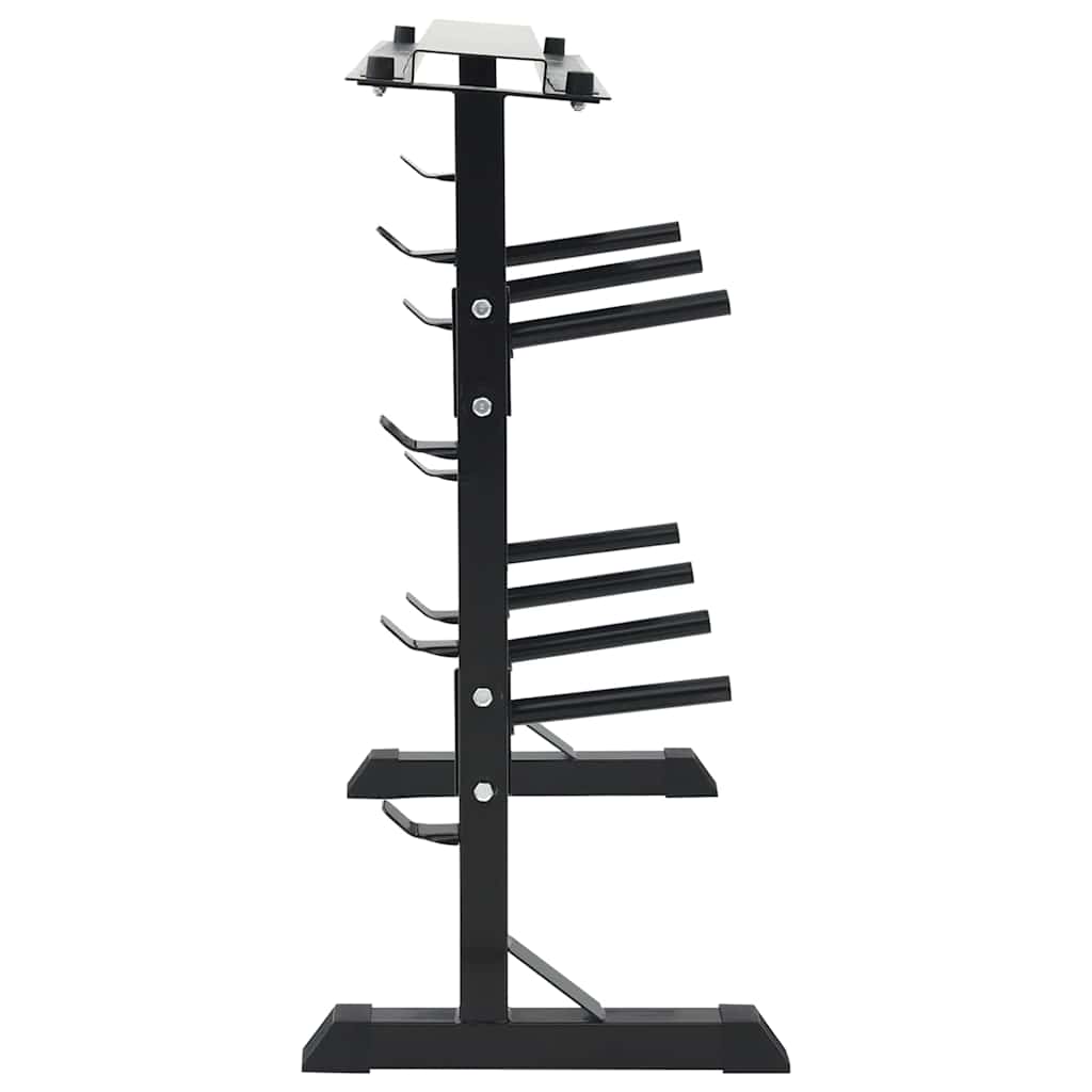 Hantel Rack Schwarz 99 X 45 X 95,5 Cm Pulverbeschichteter Stahl
