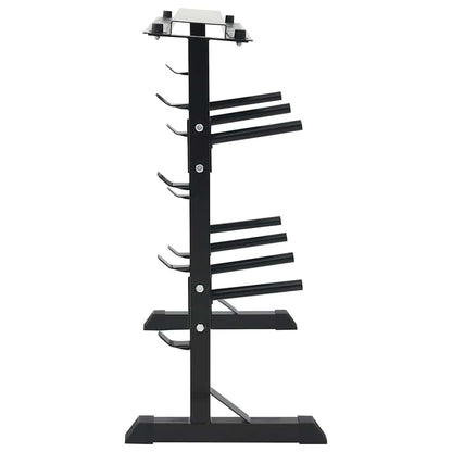 Hantel Rack Schwarz 99 X 45 X 95,5 Cm Pulverbeschichteter Stahl