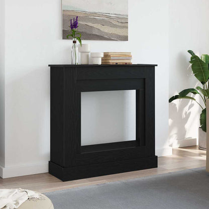 Kaminumrandung Braun Eichen-Optik 90X30X90 Cm Holzwerkstoff