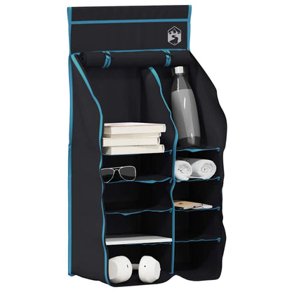Hängender Zeltorganizer Mit 10 Taschen Mit Speicher Schwarz