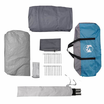 Tunnelzelt 4-Personen Mit Dach Und Grau 778 X 356 X 210 Cm